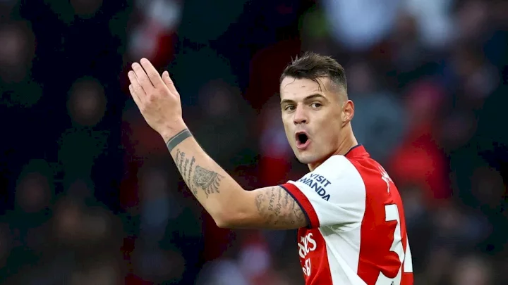 EPL: Why Xhaka apologized to Arsenal players during 3-1 win over Tottenham