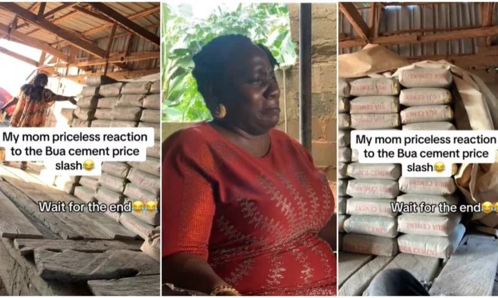 Nigerian Woman Laments After BUA Slashes Cement Price, Faces Many Bags in Her Store: "I No Pity Una"