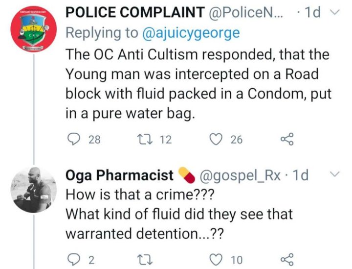 'Was it used for robbery' - Reactions as Police says man arrested with 'condom' had fluid in it