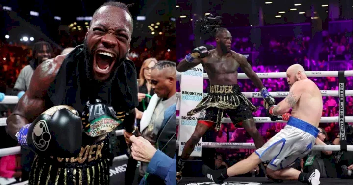 Deontay Wilder knocks out opponent in first round (Videos)