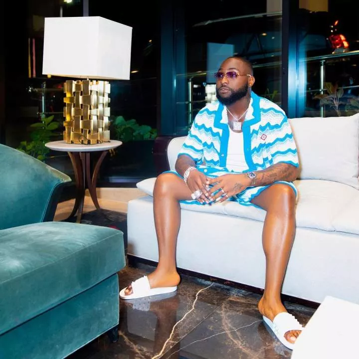 Singer, Davido replies fan who asked about his wife, Chioma's whereabouts amid alleged pregnant babymama saga