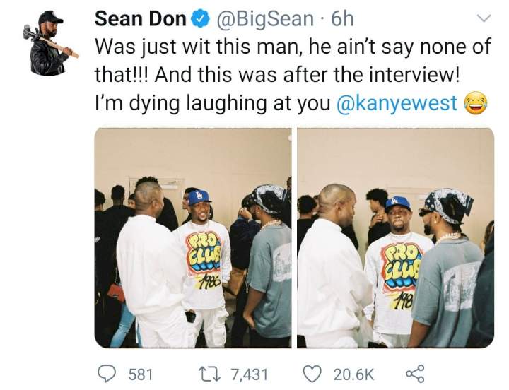 Big Sean responds after Kanye West said signing him was the 'worst thing I've ever done'