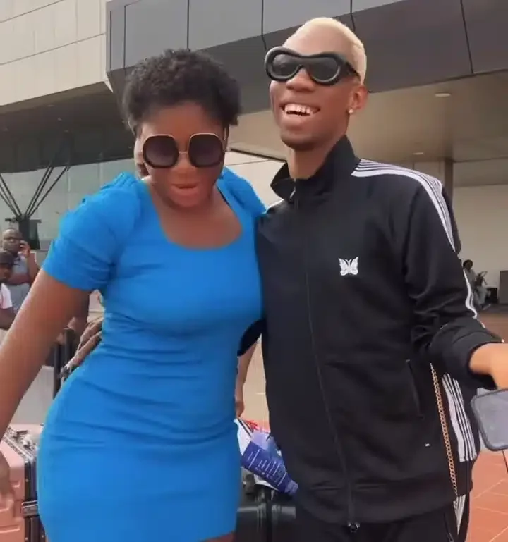 'Why is he more female than her?' - Reactions as James Brown and Destiny Etiko link up for movie production (Video)
