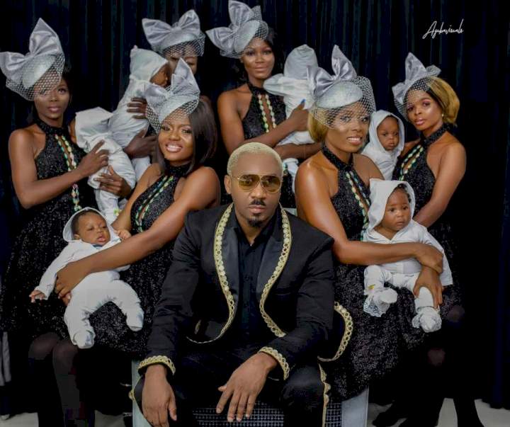 Socialite, Pretty Mike storms event with convoy of baby mamas (Video)