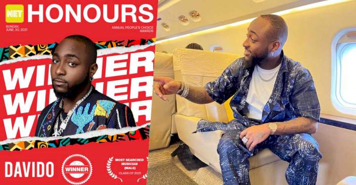 Net Honours 2021: Davido named 'Most Searched Male Musician' of the year twice in a row