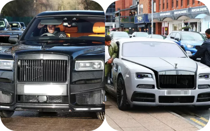 Rashford's previous Rolls-Royce edition (Black Badge Wraith) -- Photo Credit: The Sun