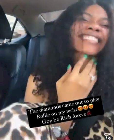 Dancer, Janemena flaunts wedding ring, after Tonto Dikeh alleged she begged her to save marriage (Video)