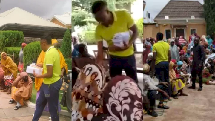 Ahmed Musa personally distributes N20k each to 5000 people in Jos (Video)