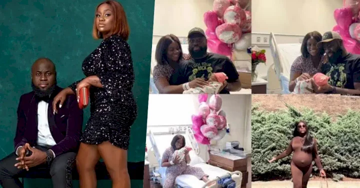 Lasisi Elenu and wife welcome their first child (Video)