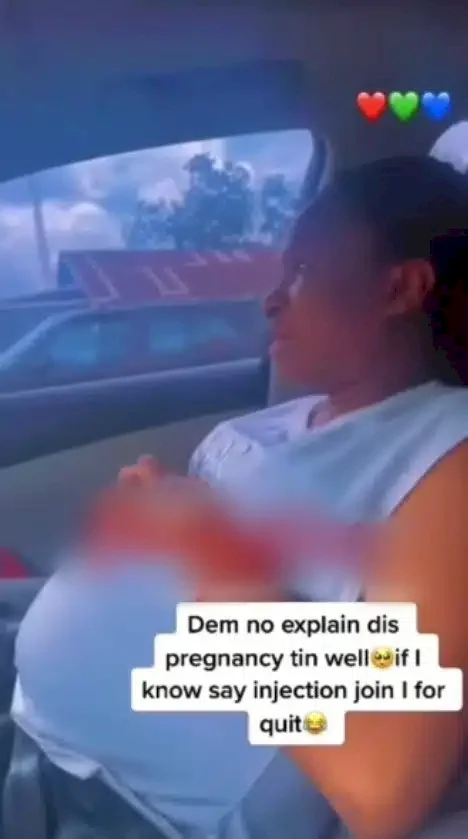 'Them no explain this pregnancy tin well for me' - Lady tears up after receiving injections (Video)