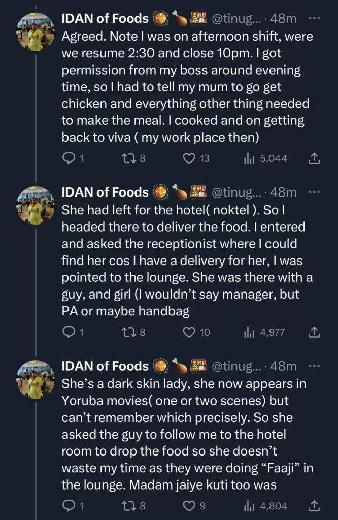 'Toyin Abraham ate my food and refused to pay' - Chef cries out