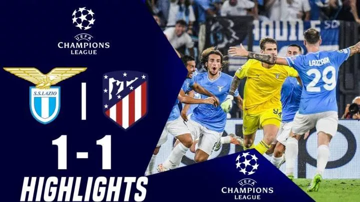 Lazio 1 - 1 Atletico Madrid (Sep-19-2023) Champions League Highlights