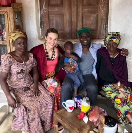 Mother rejoices as son returns home with white lady after 13 years in Canada (Video)