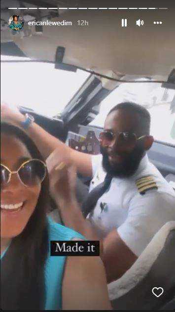 Erica Nlewedim mounts bike to catch up with flight amid frustrating Lagos traffic (Video)