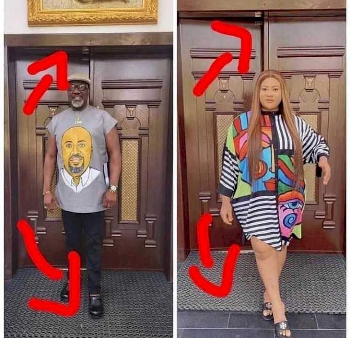 'The hustle is real' - Speculations trail Nkechi Blessing's photo as she's spotted at Dino Melaye's house