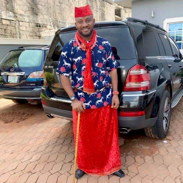 Yul Edochie reveals chat from fan blaming him for ruining their TV's audio with his deep voice