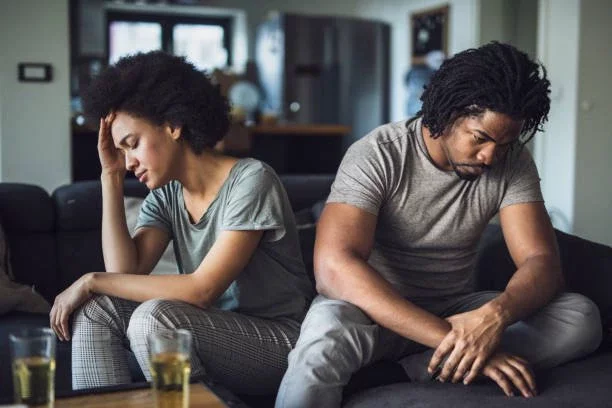 African American Couple Having Problems In Their Relationship At Home Stock Photo - Download Image Now - iStock