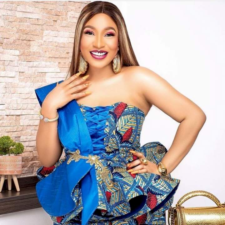 Tonto Dikeh allegedly unfollows her lover, Prince Kpokpogri on Instagram weeks after cheating saga