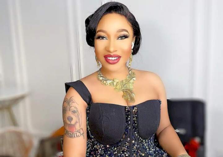"The devil is really at work" - Tonto Dikeh reacts amid alleged separation with lover