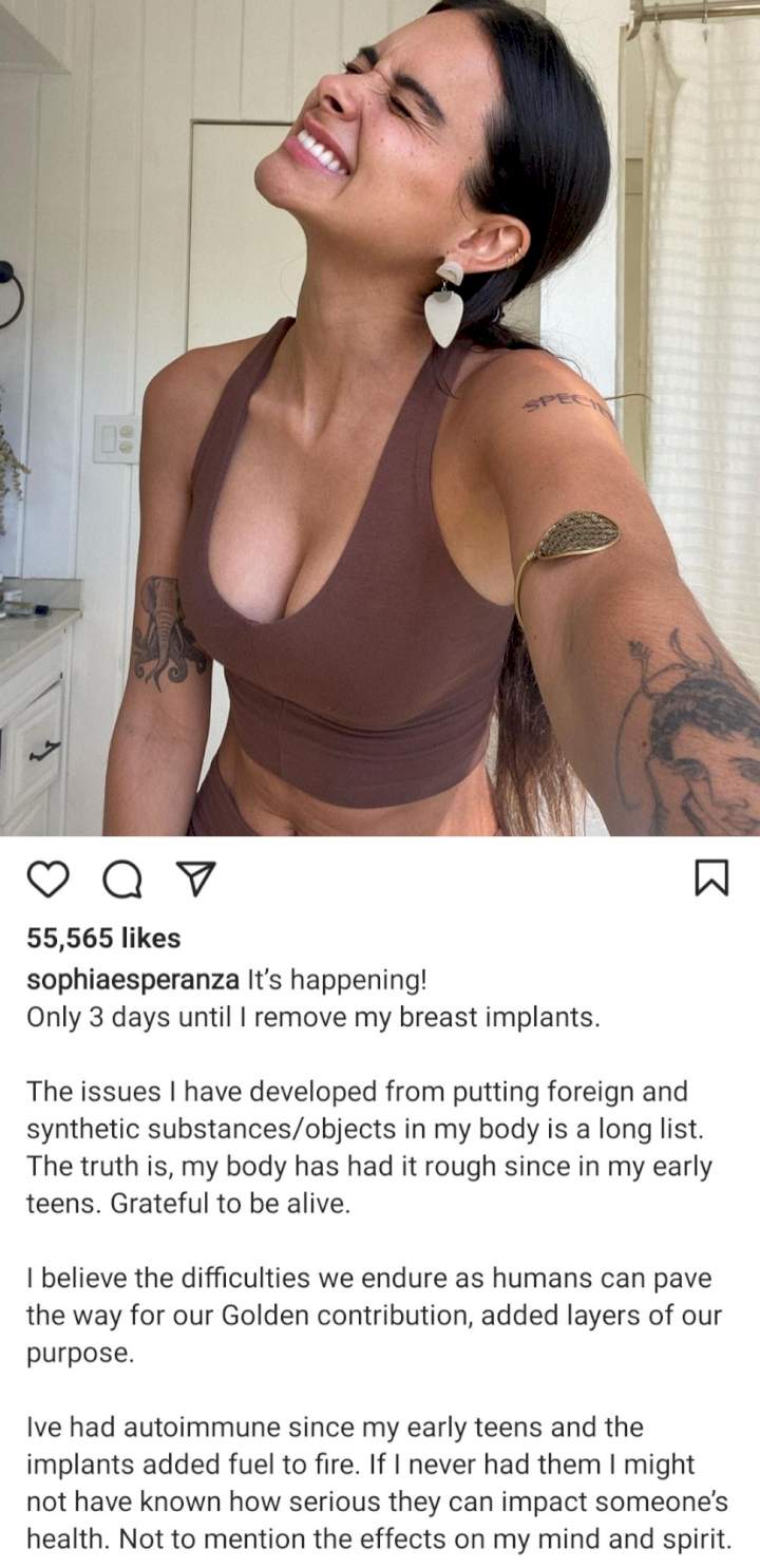 'The issues I developed from putting foreign objects in my body is a long list