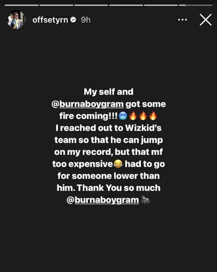 Burna Boy ruthlessly bashes Wizkid FC, revisits false claims made against him by fanbase