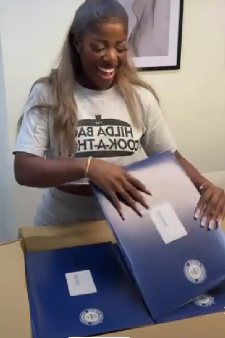 'History in the making' - Hilda Baci unboxes her Guinness World Record Certificate, ignites worldwide cheers (video)