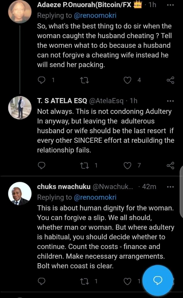 Reno Omokri quizzes women on level of happiness of those advising on leaving cheating husbands