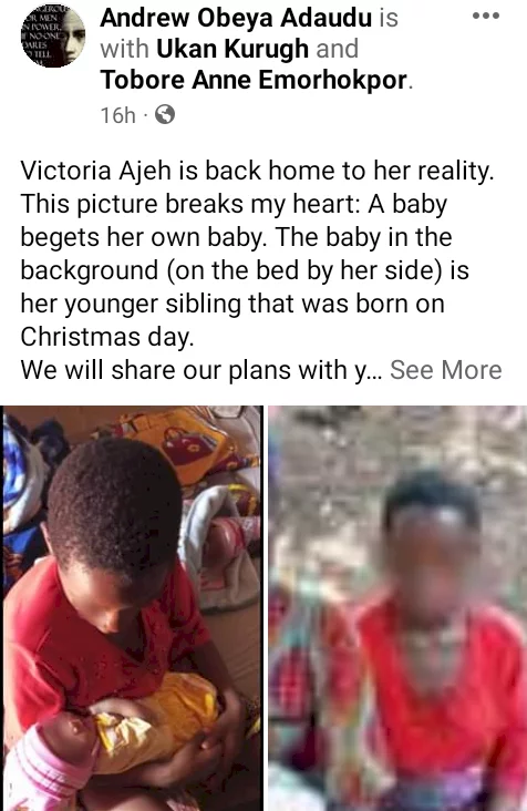 11-year-old rape victim discharged from hospital after giving birth to baby boy in Benue