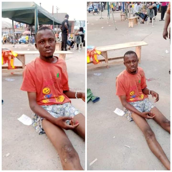 Suspected criminal caught robbing victim in broad daylight in Bayelsa