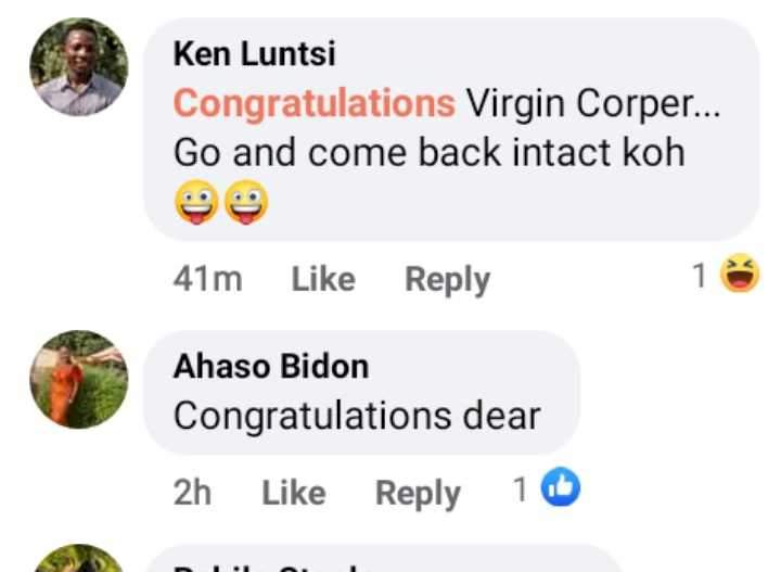 'Virgin corper, go and come back intact' - Reactions as Taraba varsity student graduates at 19 as a virgin