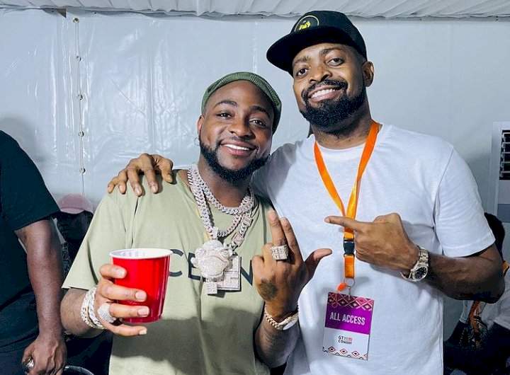 "Nobody go die if we support everybody" - Basketmouth writes as he celebrates Davido's recent achievement