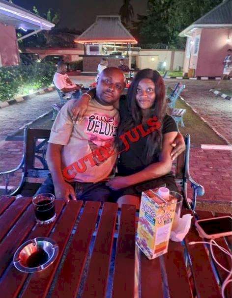 "She looks like Chioma" - Reactions as photo of Isreal DMW with alleged fiancée surfaces