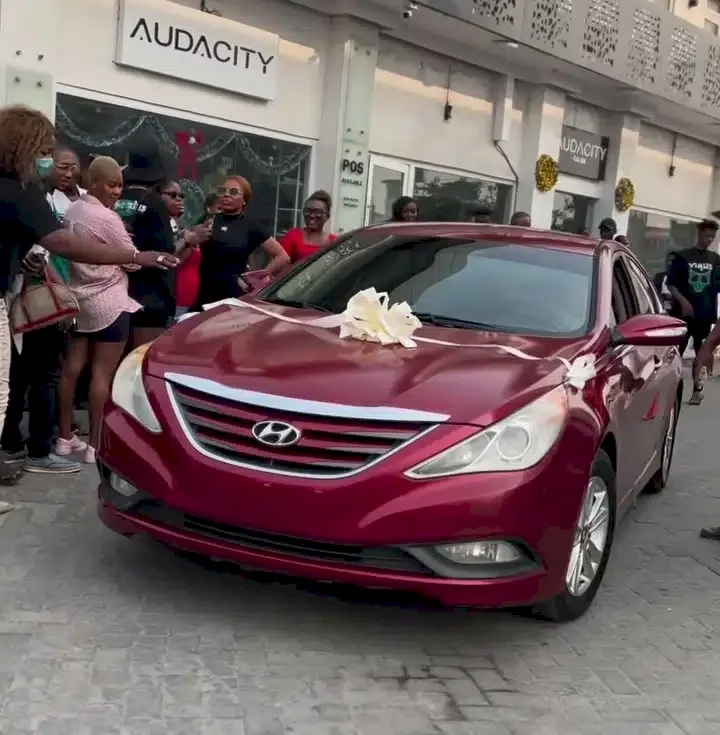 Man bursts into tears of joy as he wins brand new car from Tunde Ednut (Video)