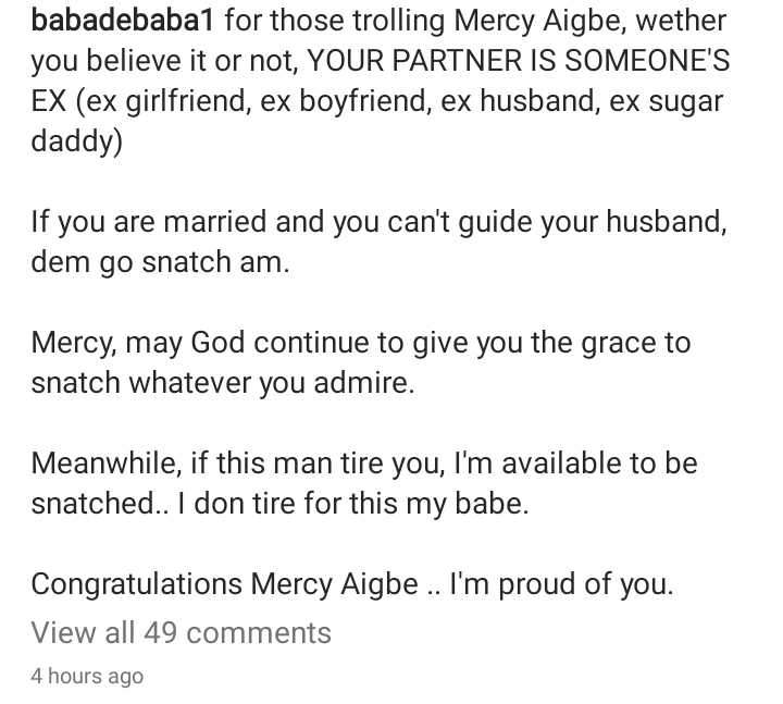 'Snatch whatever you admire' - Baba de Baba urges Mercy Aigbe