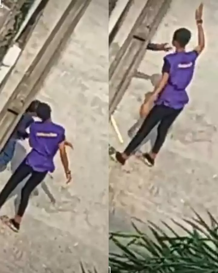 Lagos police arrests caregiver caught on tape physically abusing a child at a creche (video)