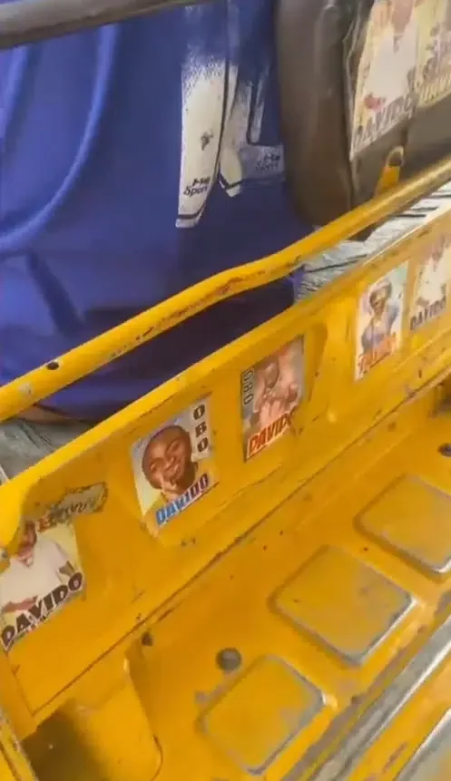 'I wan send d boy 1m' - Davido surprises Keke rider who pasted his photos all over his tricycle (Video)