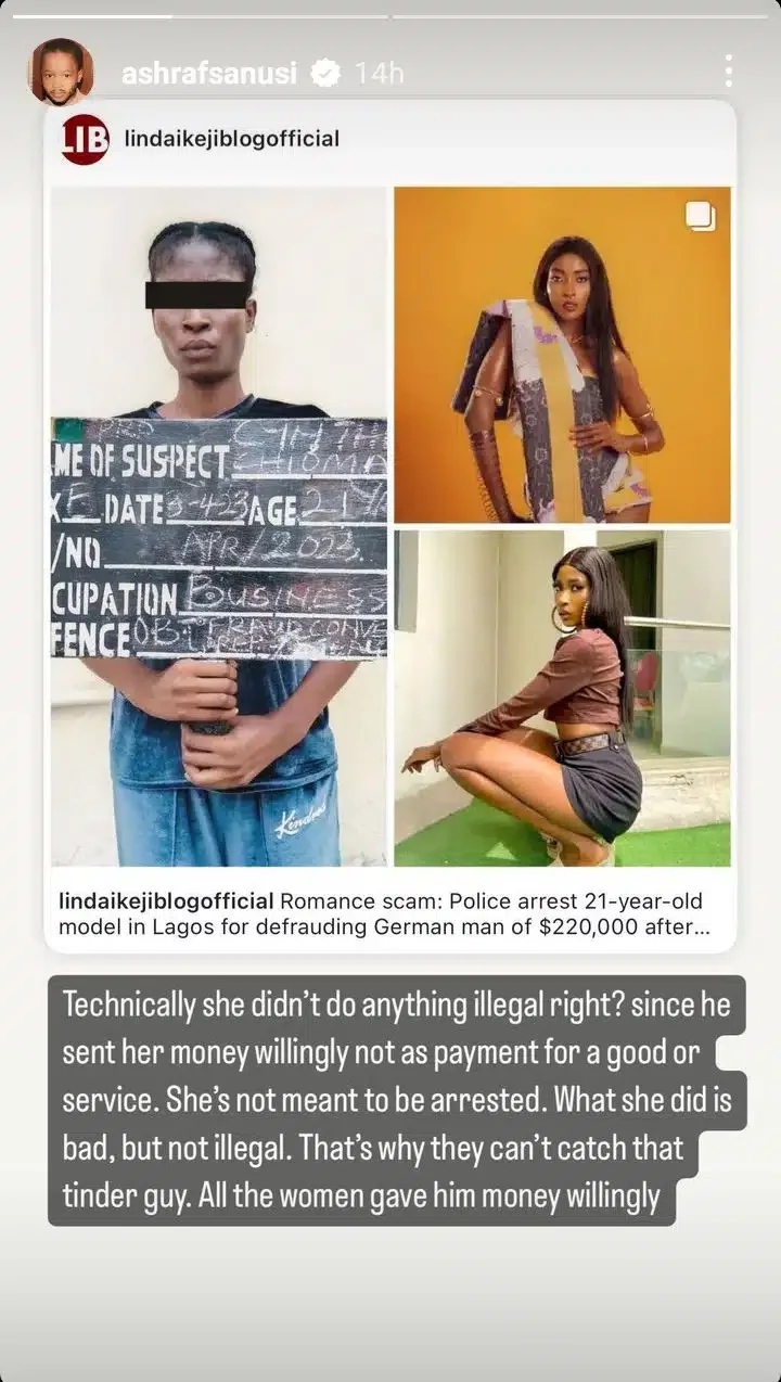 'What she did is bad but not illegal' - Sanusi's son, Ashraf says after lady was arrested for defrauding German man of $220,000 after promising marriage