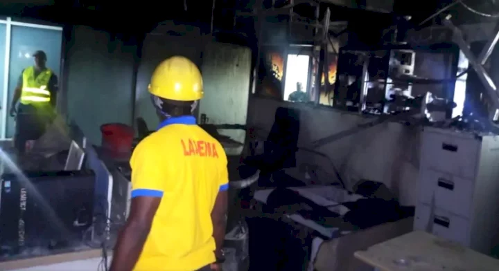 Fire guts LASU senate building