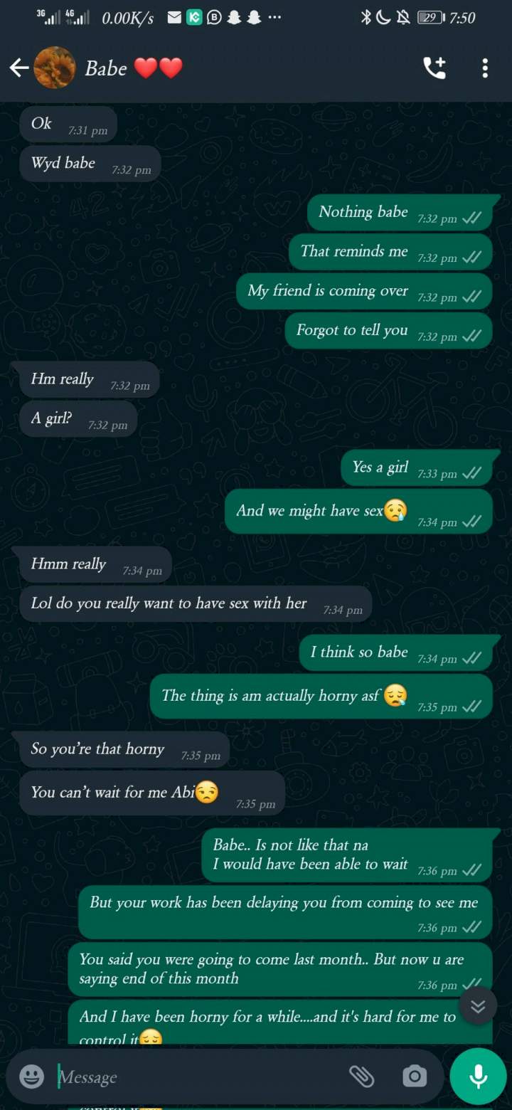 See the response a man got from his girlfriend after he pranked her that he was inviting another girl to his house for sex 