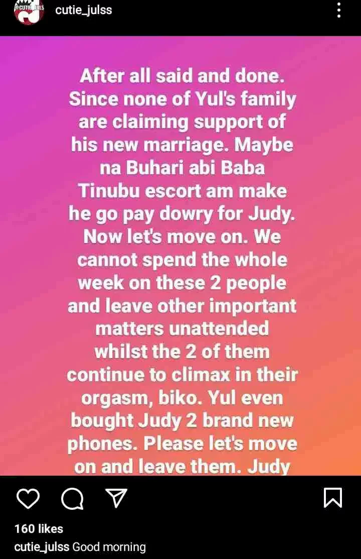 'New update' - Netizens react to what Yul Edochie allegedly did for his second wife, Judy