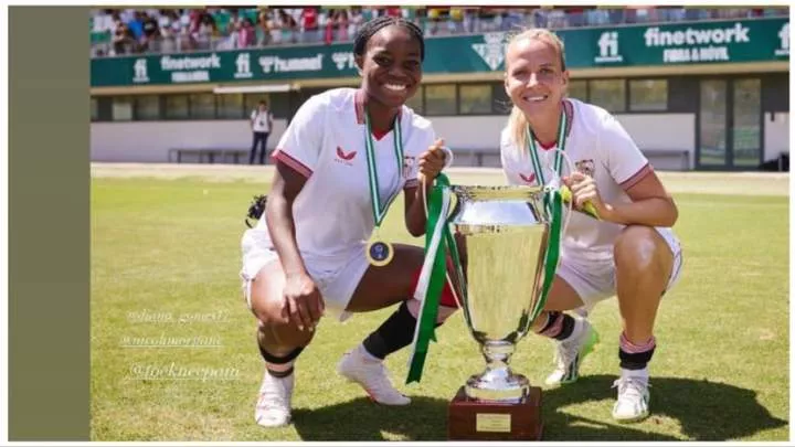 Super Falcons star Payne scores winning goal as Sevilla win Andalusia Cup
