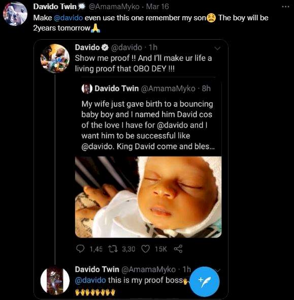 Davido promise years baby