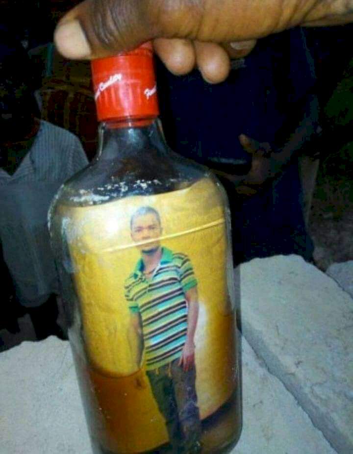 Old photo of Turkey-based Nigerian man found inside a bottle buried in his uncompleted building