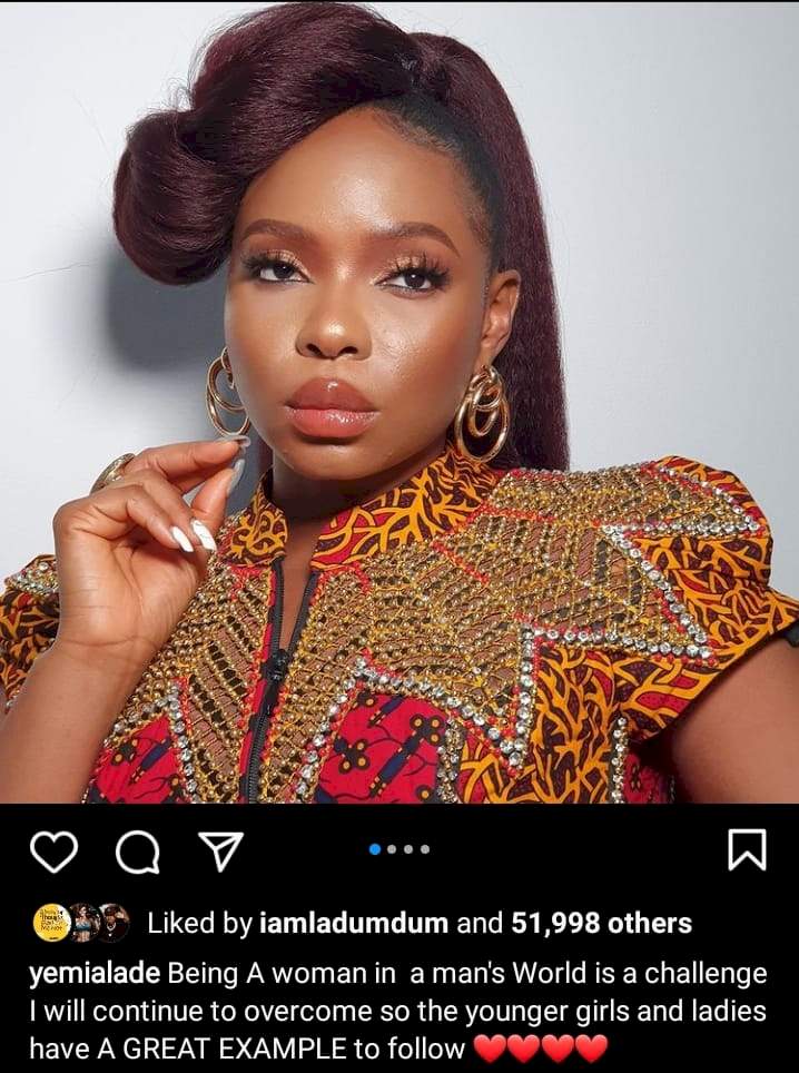 'Why I'll continue to overcome in a man's world' - Yemi Alade reveals