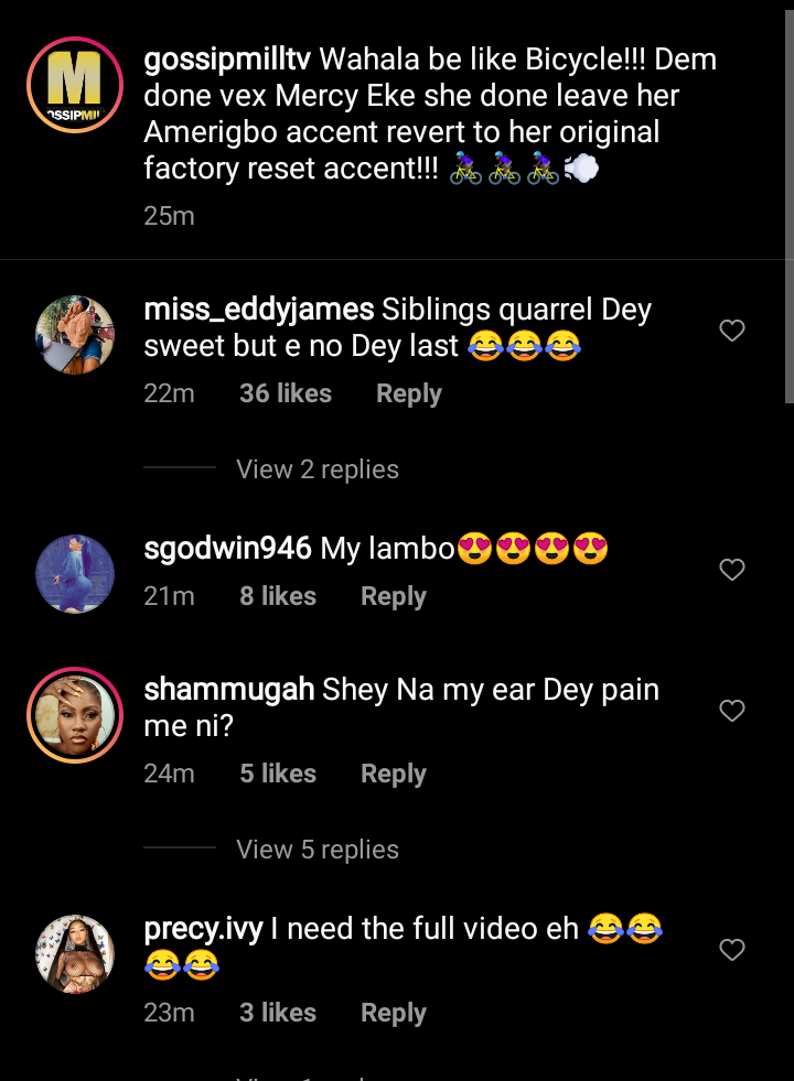 'Her Factory Reset Accent' - Mercy Eke Mocked For Ditching American Accent During Heated Argument With Sister (Video)