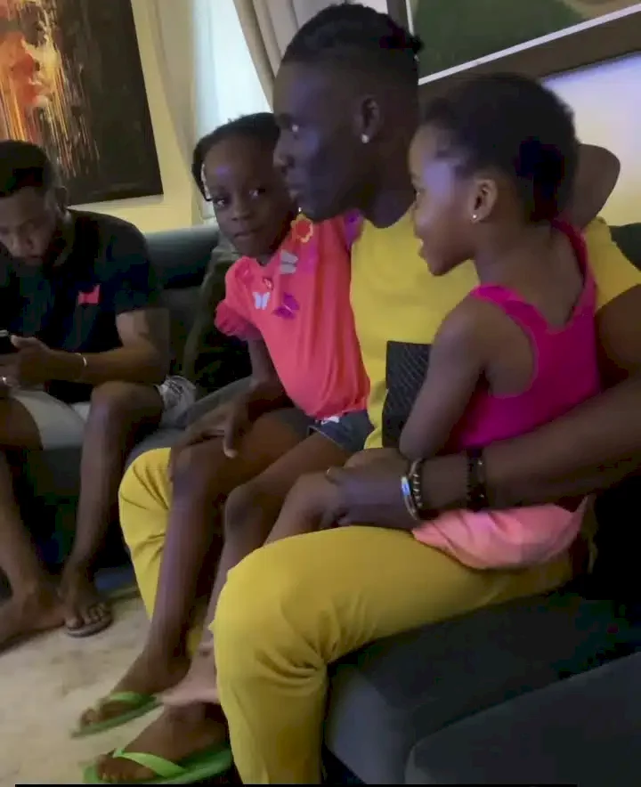 Adorable moment Chizzy pays surprise visit to Ebuka's home (Video)