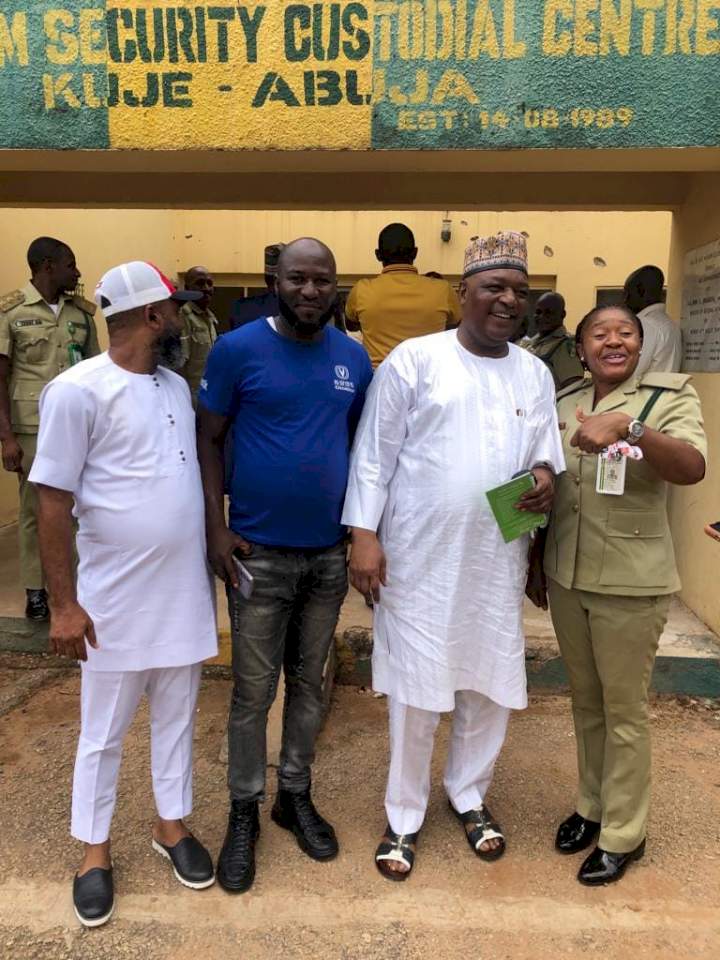 Former Governors Dariye and Nyame released from prison (photos)