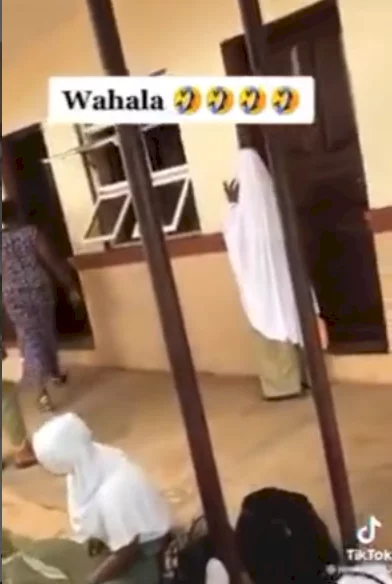 Corps member asked to get a letter from NYSC state coordinator after showing up at Ogun orientation camp in a skirt (video)