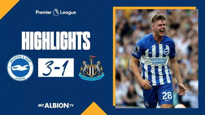 Brighton 3 - 1 Newcastle United (Sep-02-2023) Premier League HIghlights