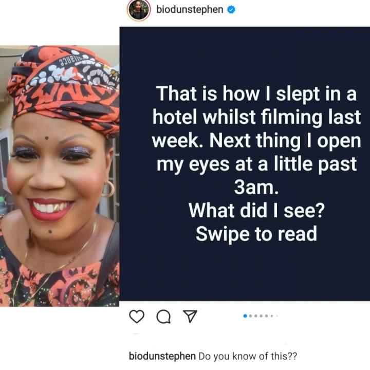 Filmmaker, Biodun Stephen alleges EFCC officials with weapons broke into her hotel room in the middle of the night while she was asleep